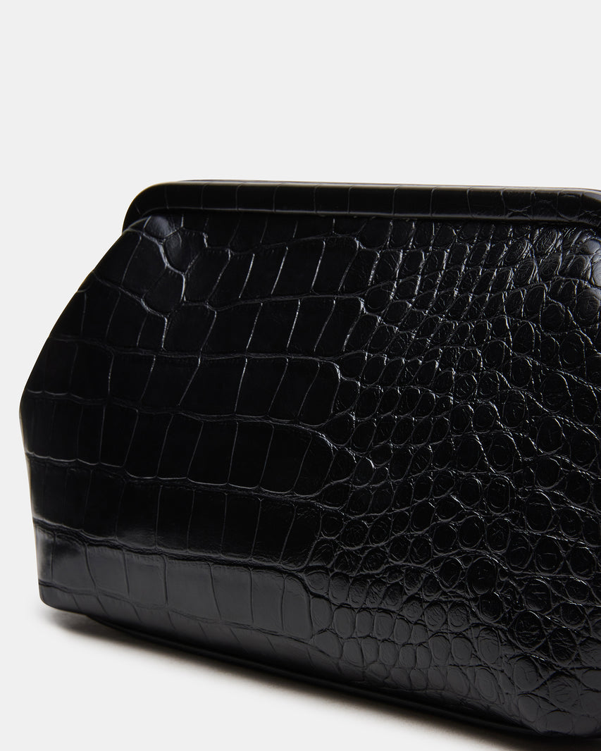 NOVAK BAG BLACK CROCODILE - view 3
