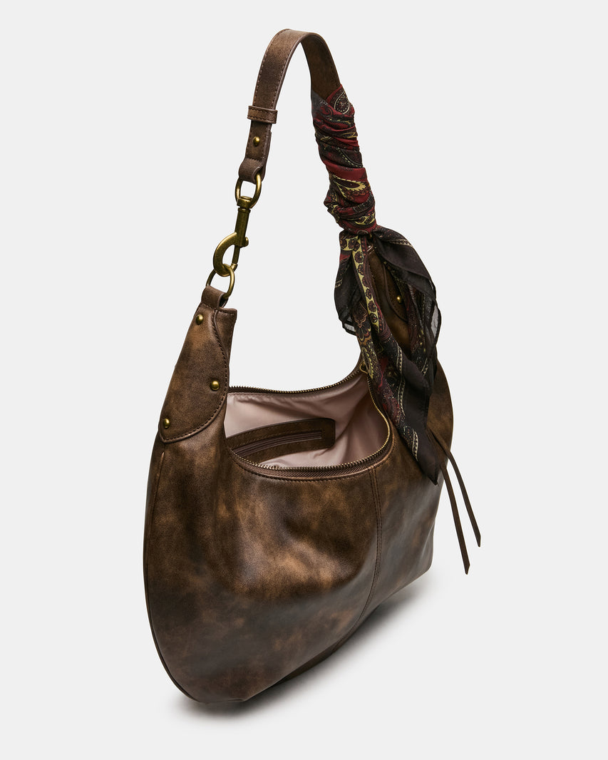 OLGA BAG BROWN DISTRESSED - view 5