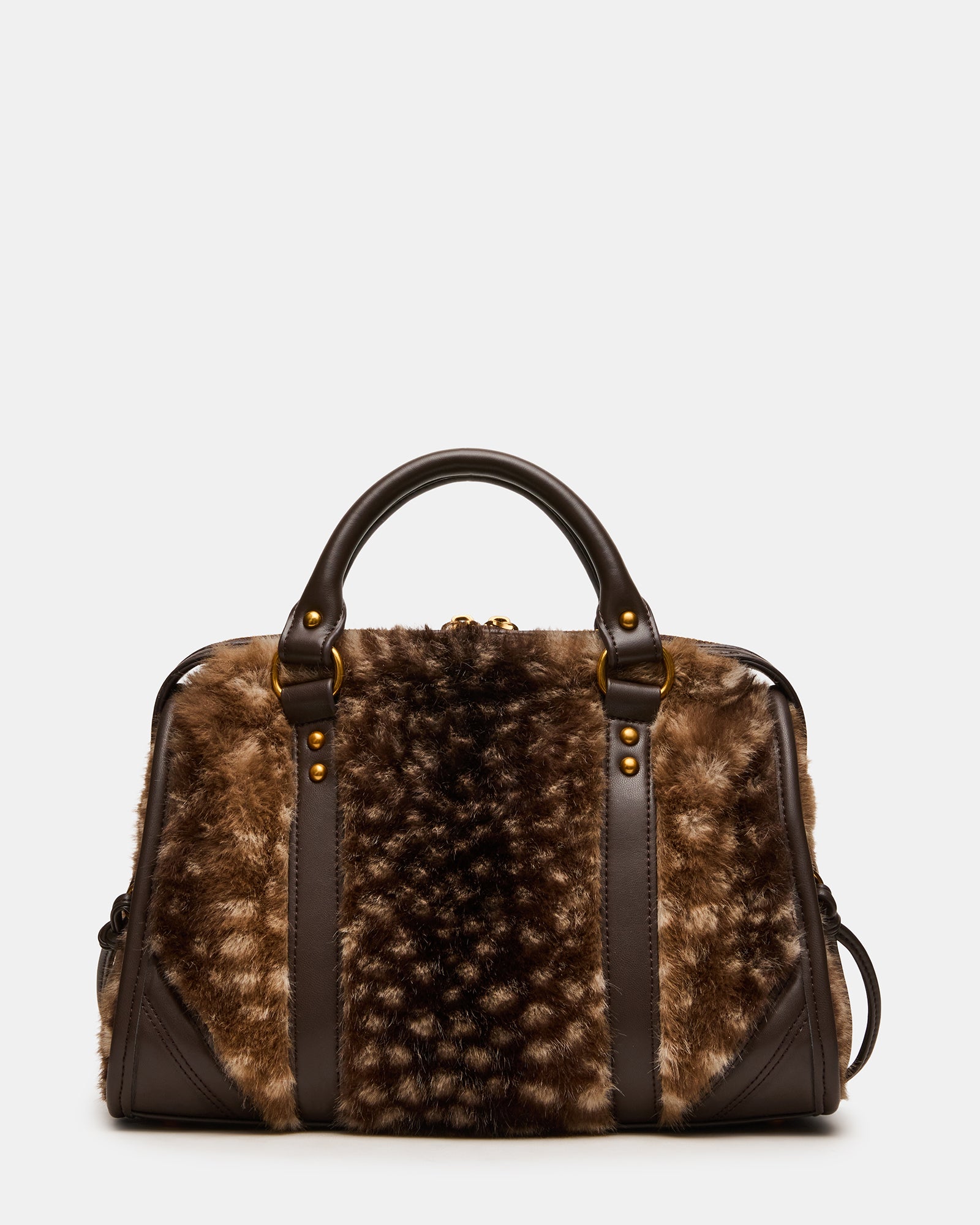 RIGGS FAUX FUR BAG CHOCOLATE - view 6