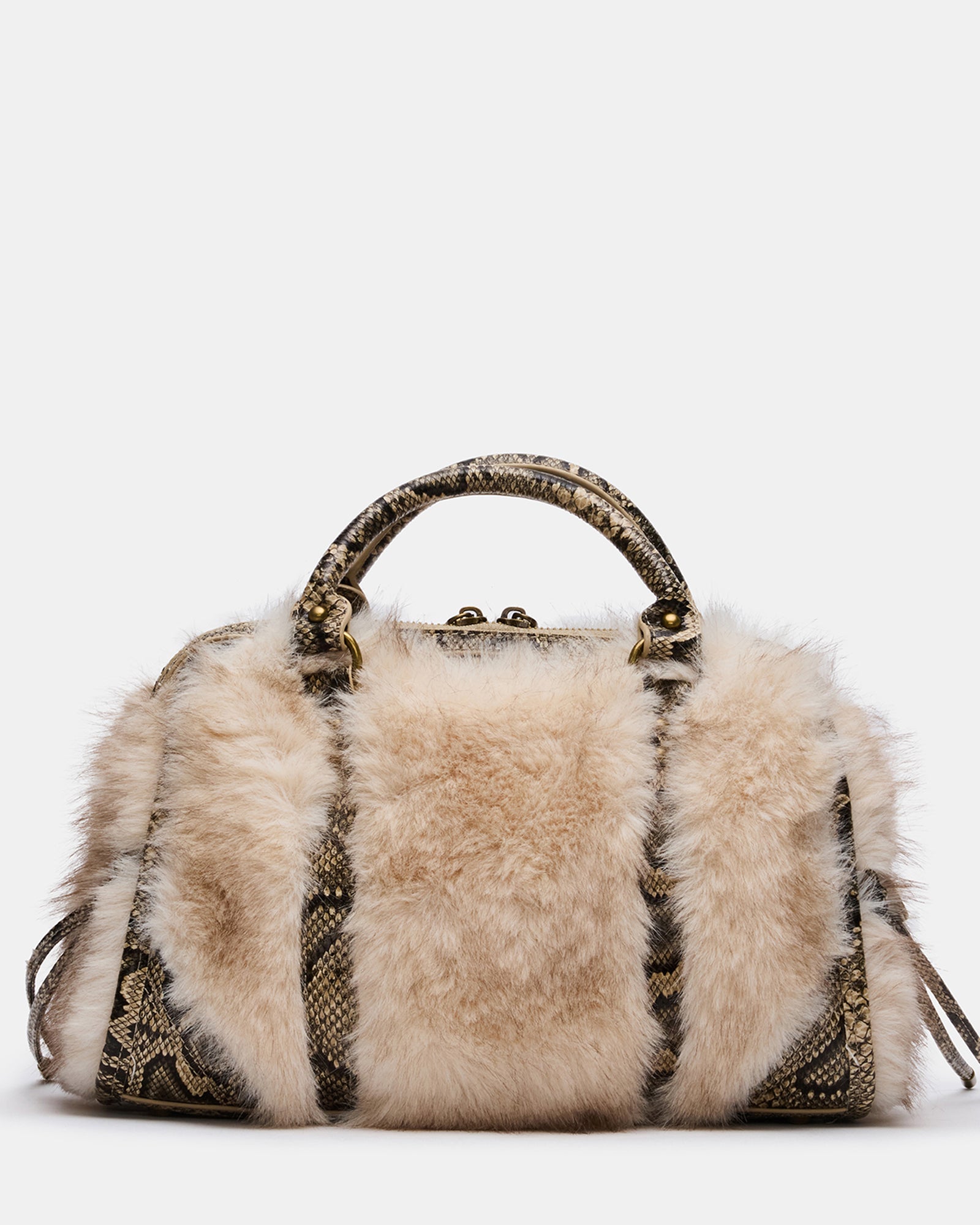 RIGGS FAUX FUR BAG NATURAL - view 6