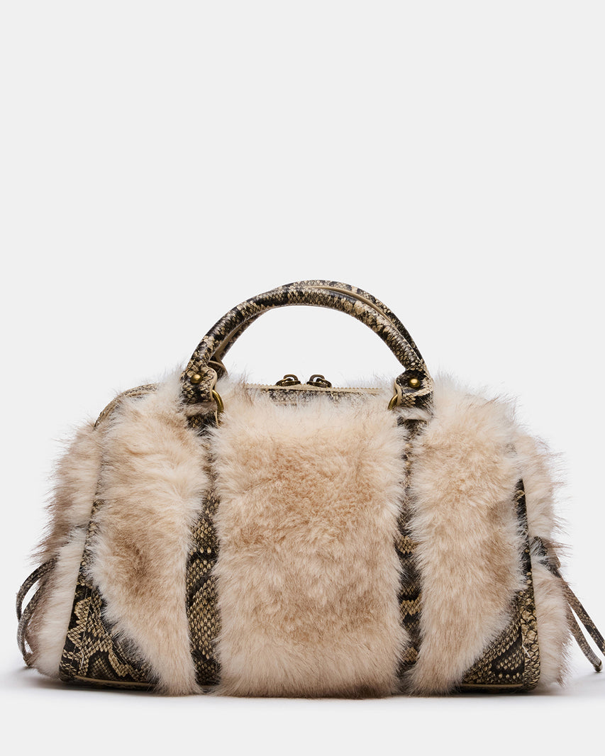 RIGGS FAUX FUR BAG NATURAL - view 6