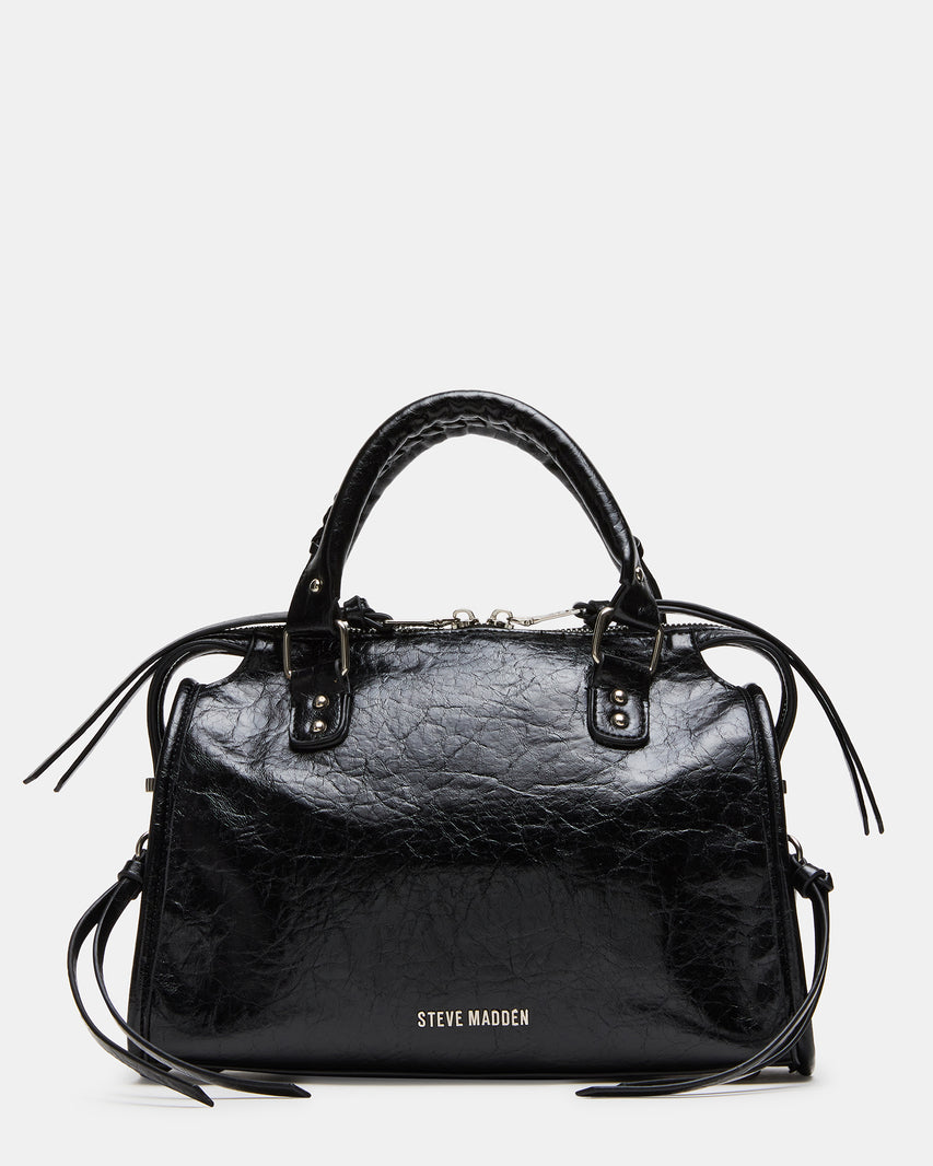 RIGGS BAG EMBELLISHED BLACK DISTRESSED
