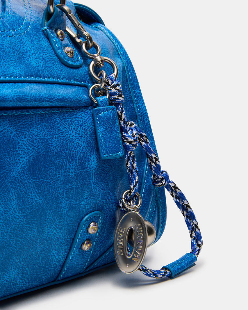 RIGGS BAG BLUE AND BAG CHARM BUNDLE