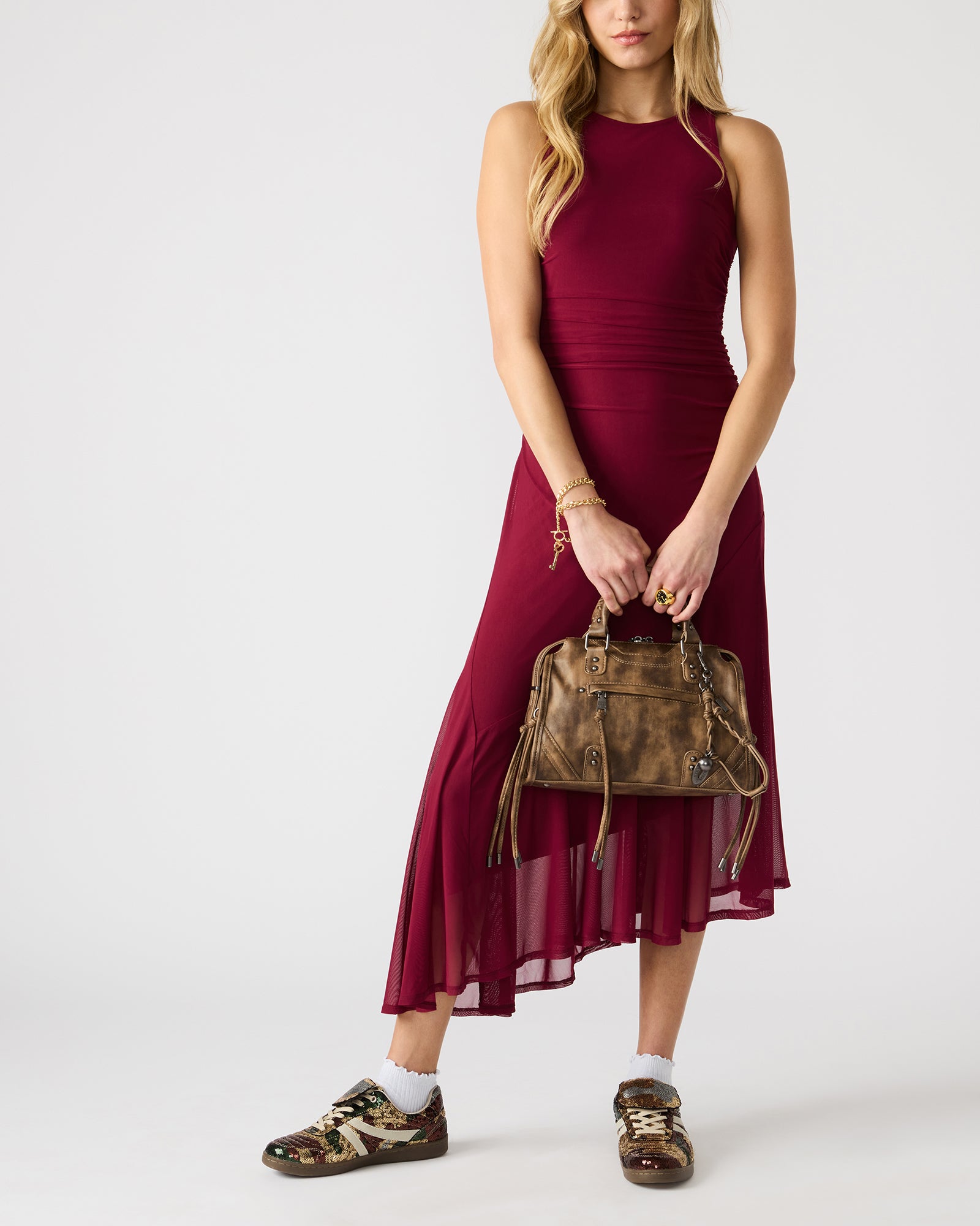 Steve Madden Women's Riggs Bag - Brown Distressed - Synthetic Steve Madden Women's Riggs Bag - Brown Distressed - Synthetic