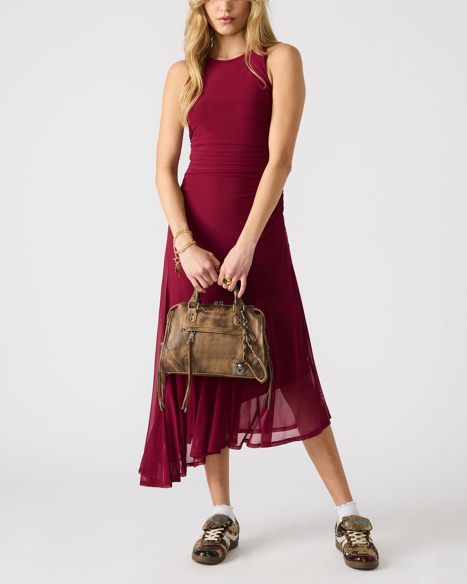 Steve Madden Women's Riggs Bag - Brown Distressed - Synthetic Steve Madden Women's Riggs Bag - Brown Distressed - Synthetic