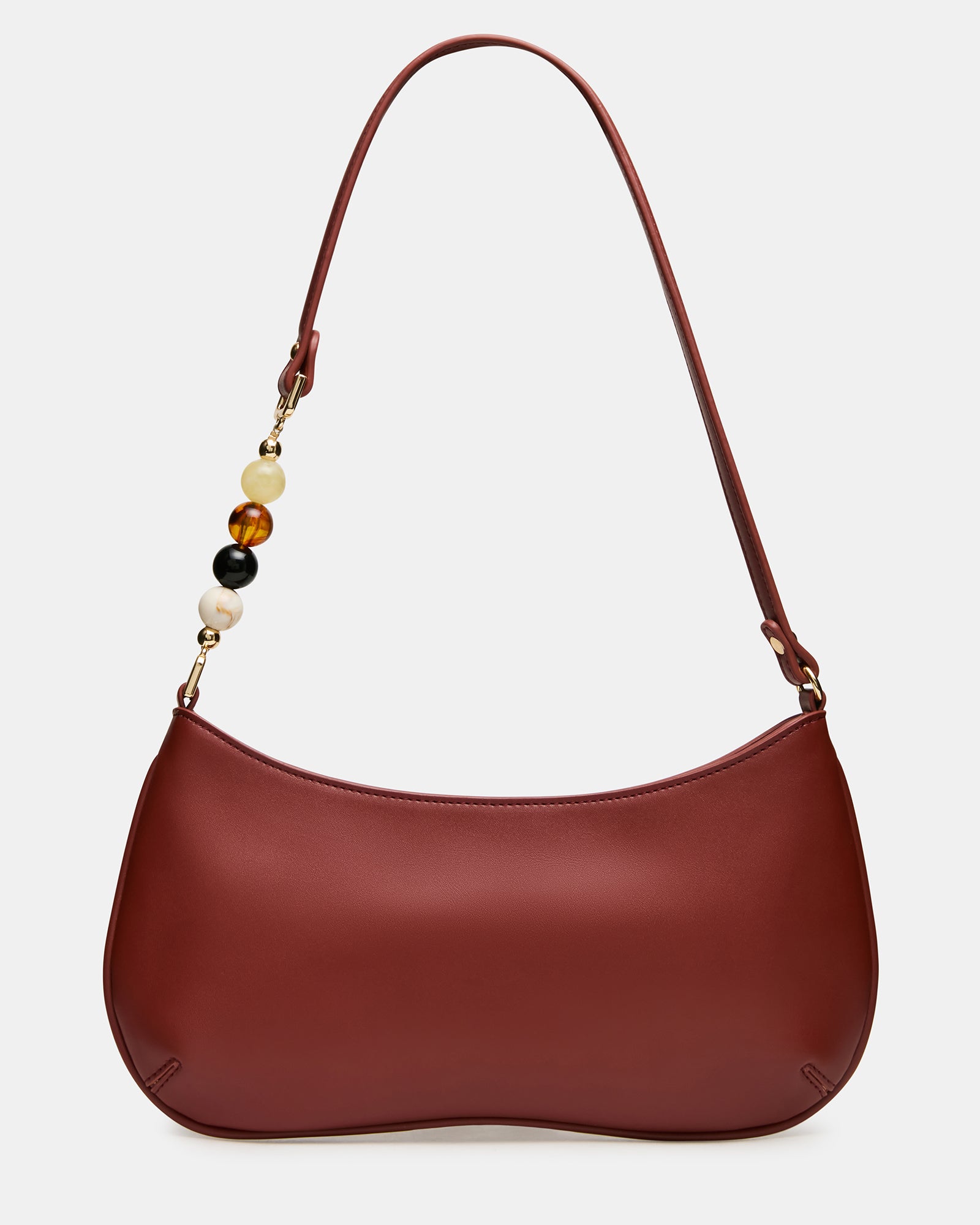 SEREN Rust Marble Beaded Strap Shoulder Bag Handbag | Steve Madden