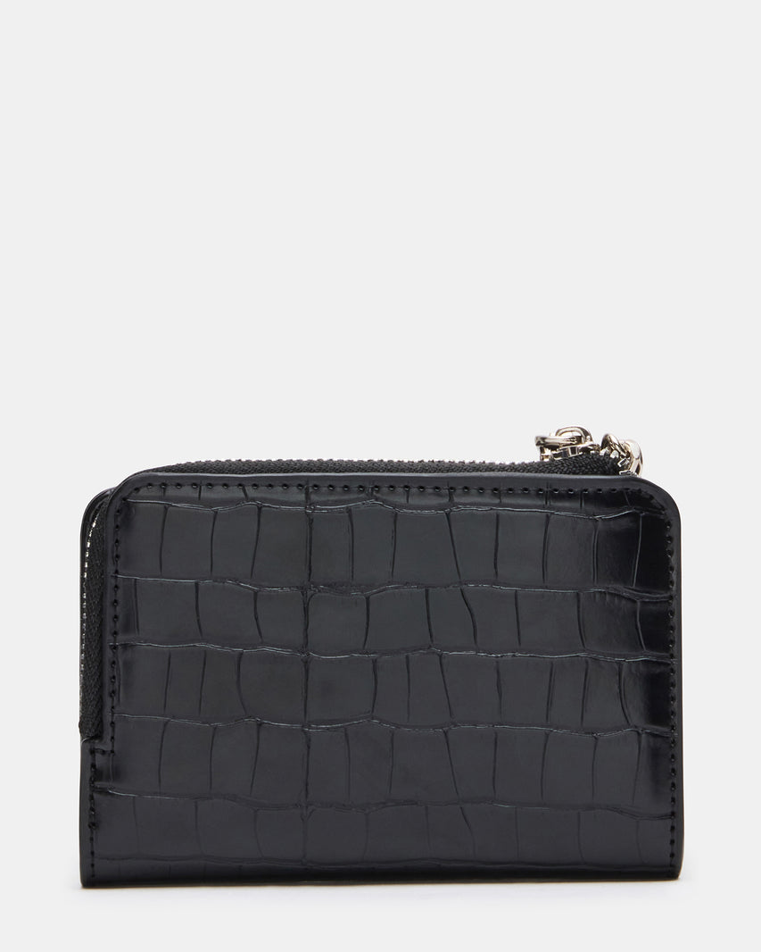 SORELLA WALLET BLACK CROCODILE - view 5