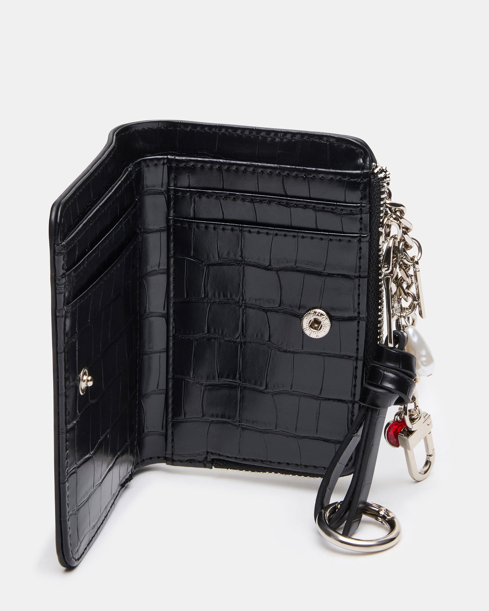 SORELLA WALLET BLACK CROCODILE - view 4