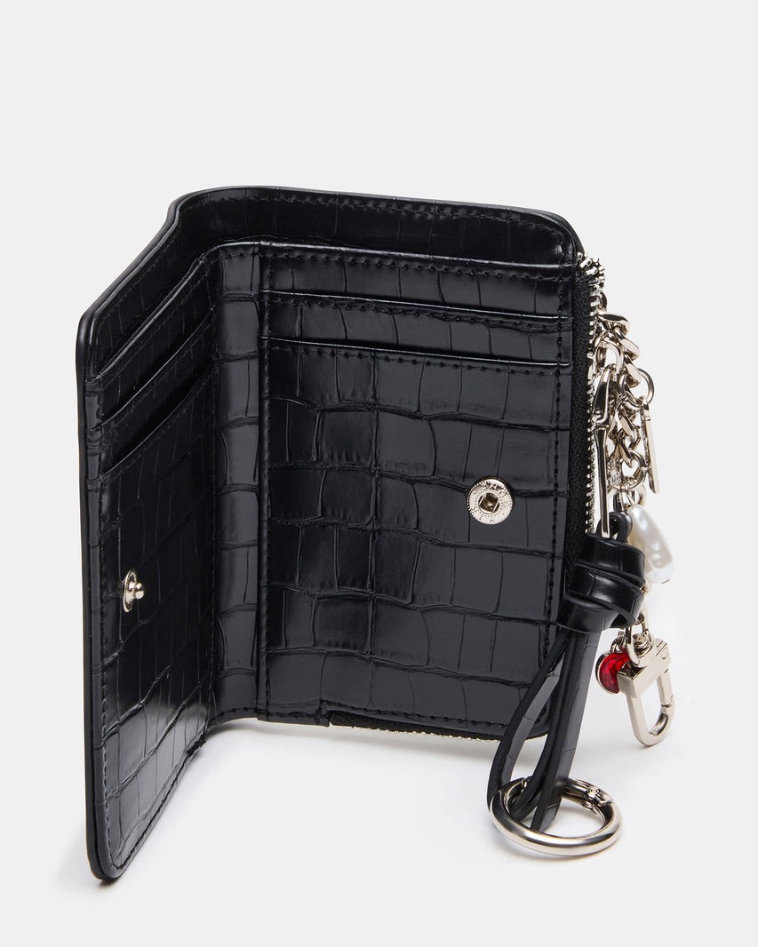 SORELLA WALLET BLACK CROCODILE - view 4