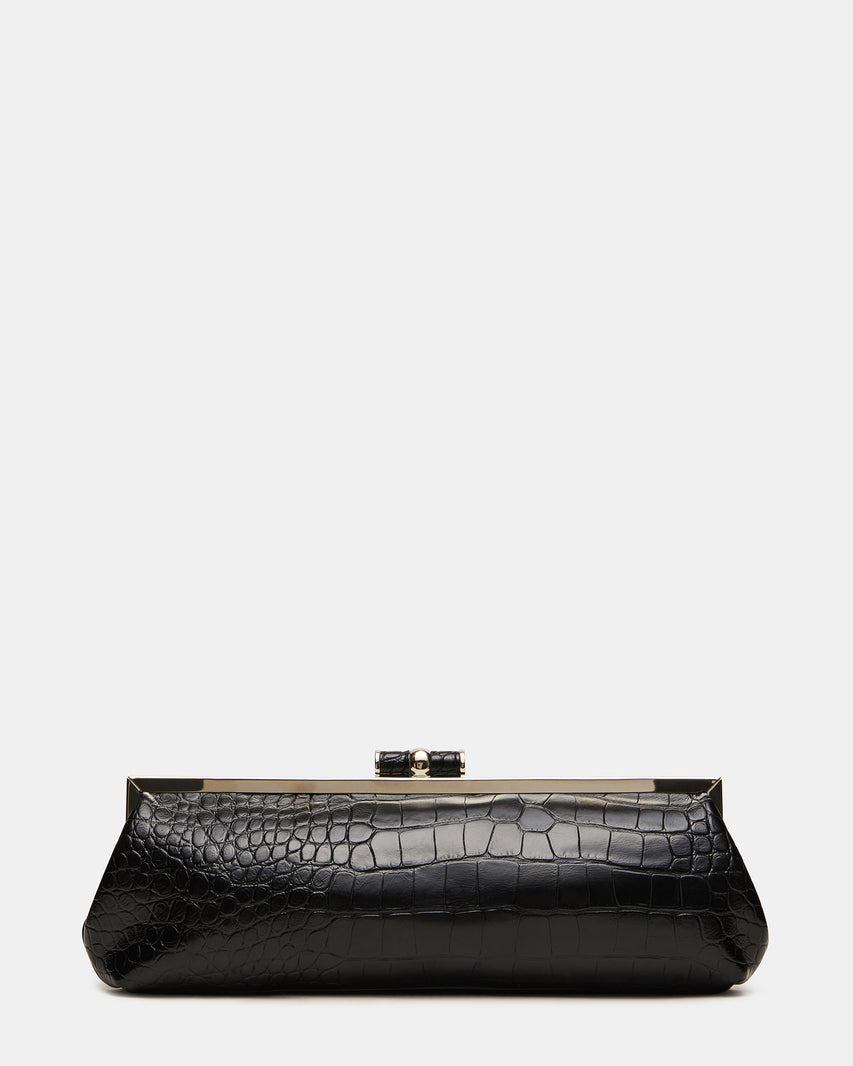 STEFANO BAG BLACK CROCODILE - view 5