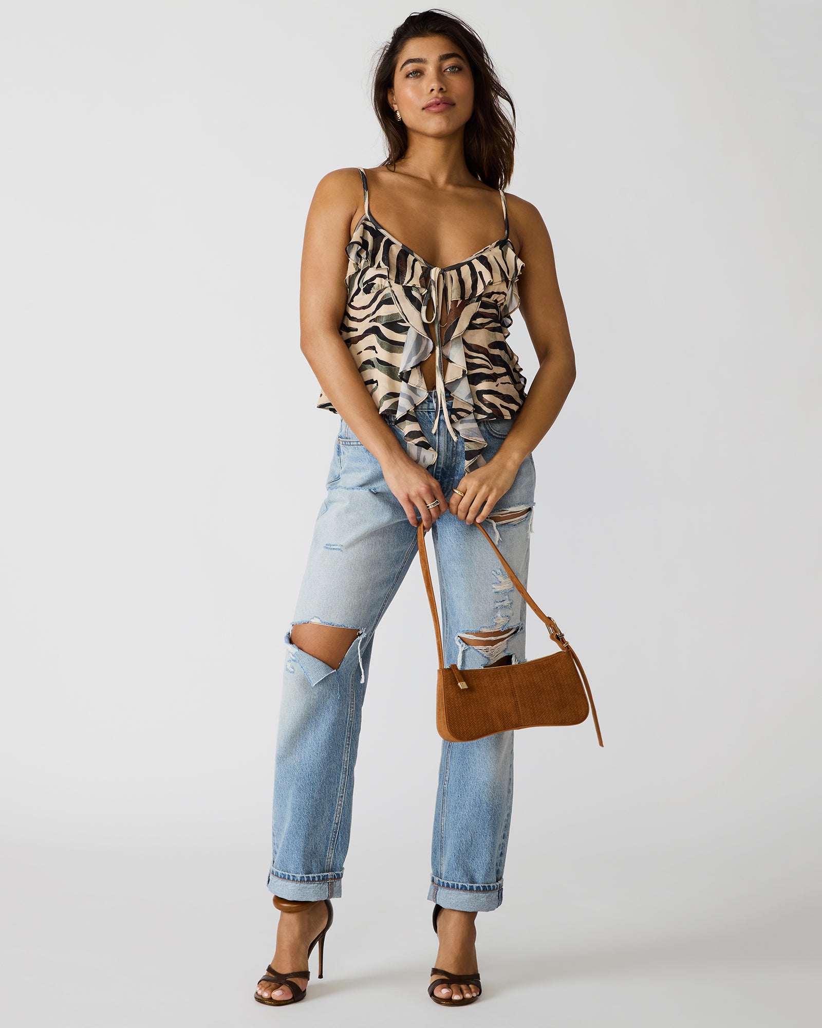 TANZIE WOVEN BAG TOBACCO - view 7