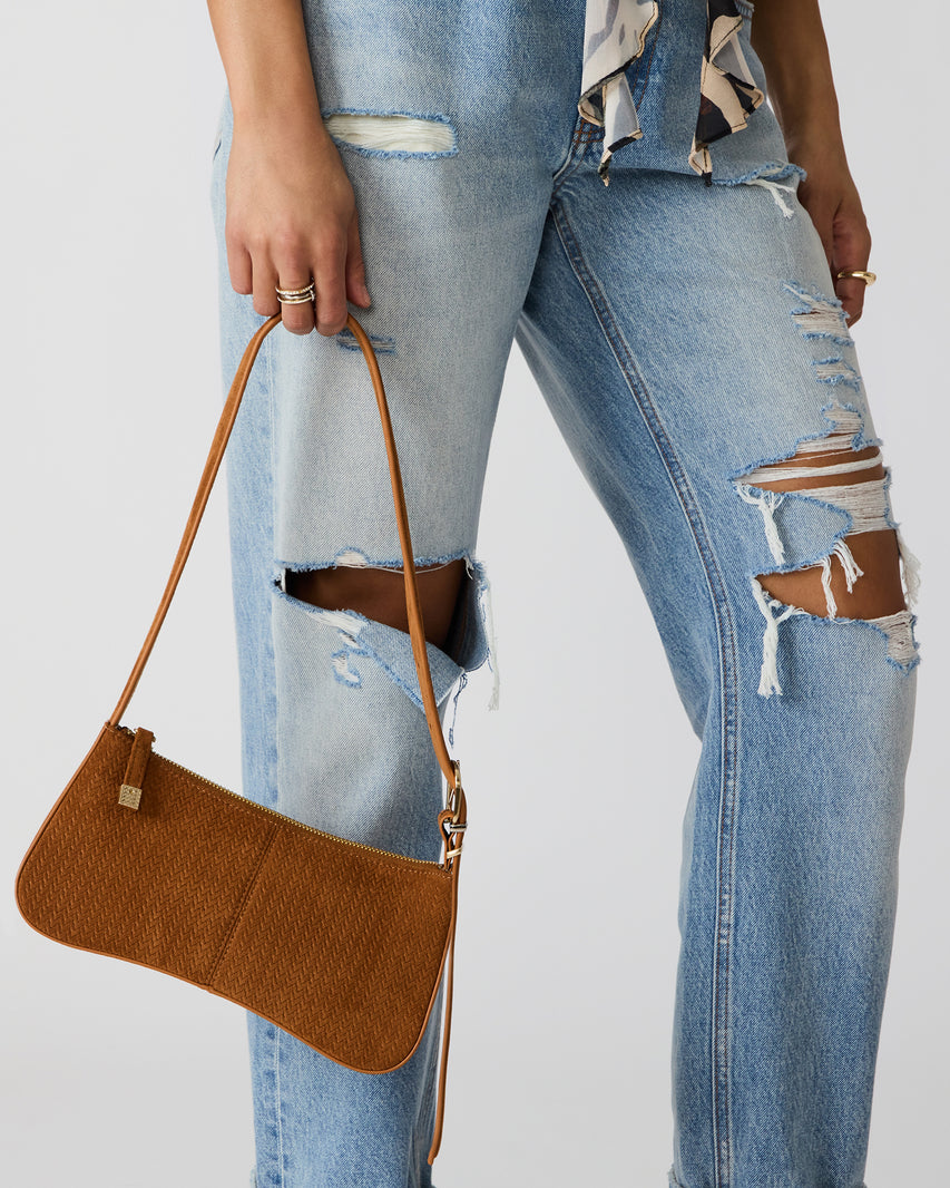 TANZIE WOVEN BAG TOBACCO - view 2