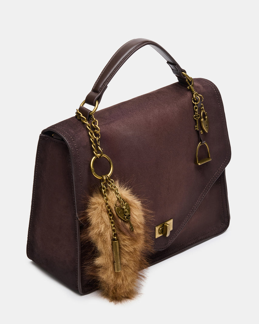 THEIA SUEDE BAG CHOCOLATE - view 4