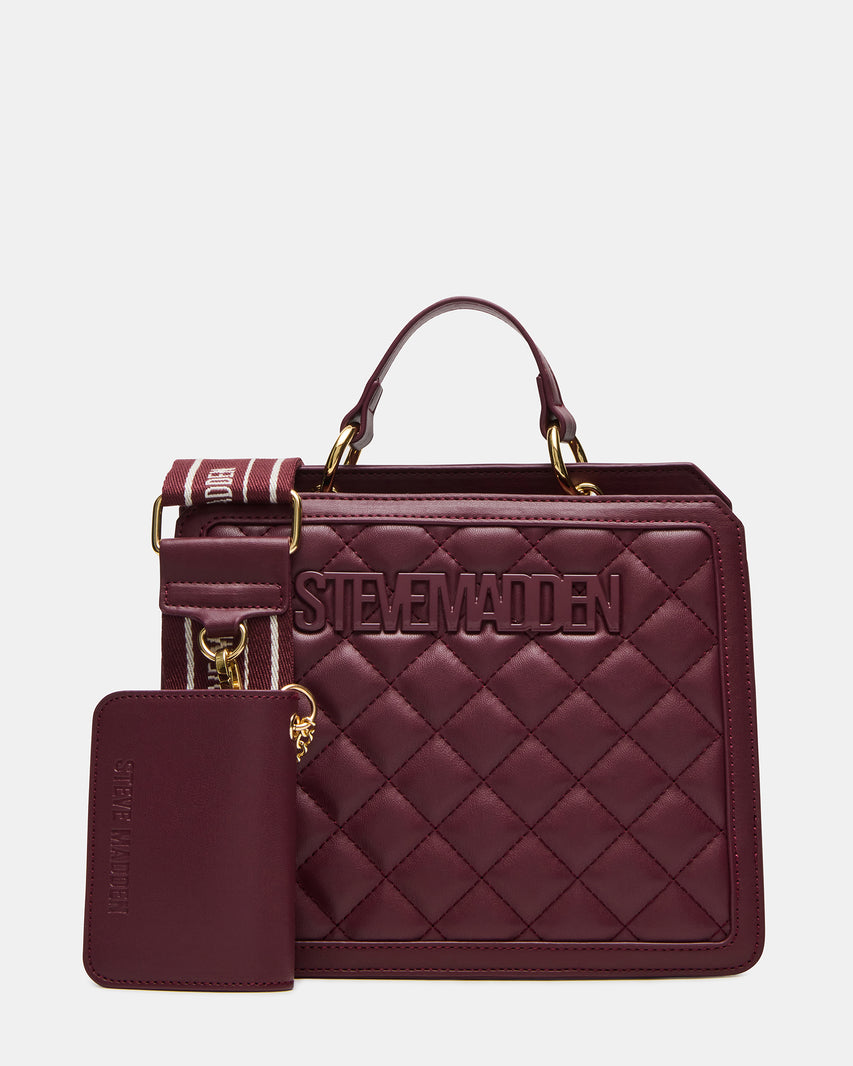 EVELYN BAG BLOODSTONE QUILTED