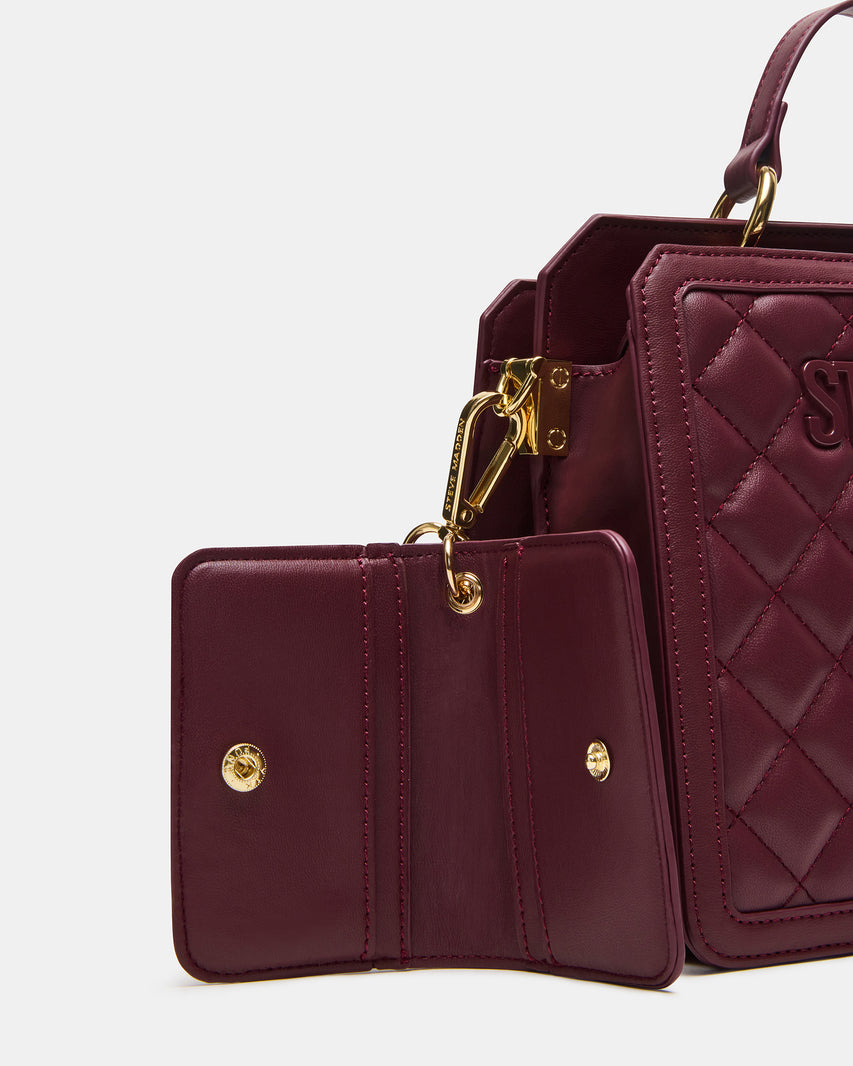 EVELYN BAG BLOODSTONE QUILTED