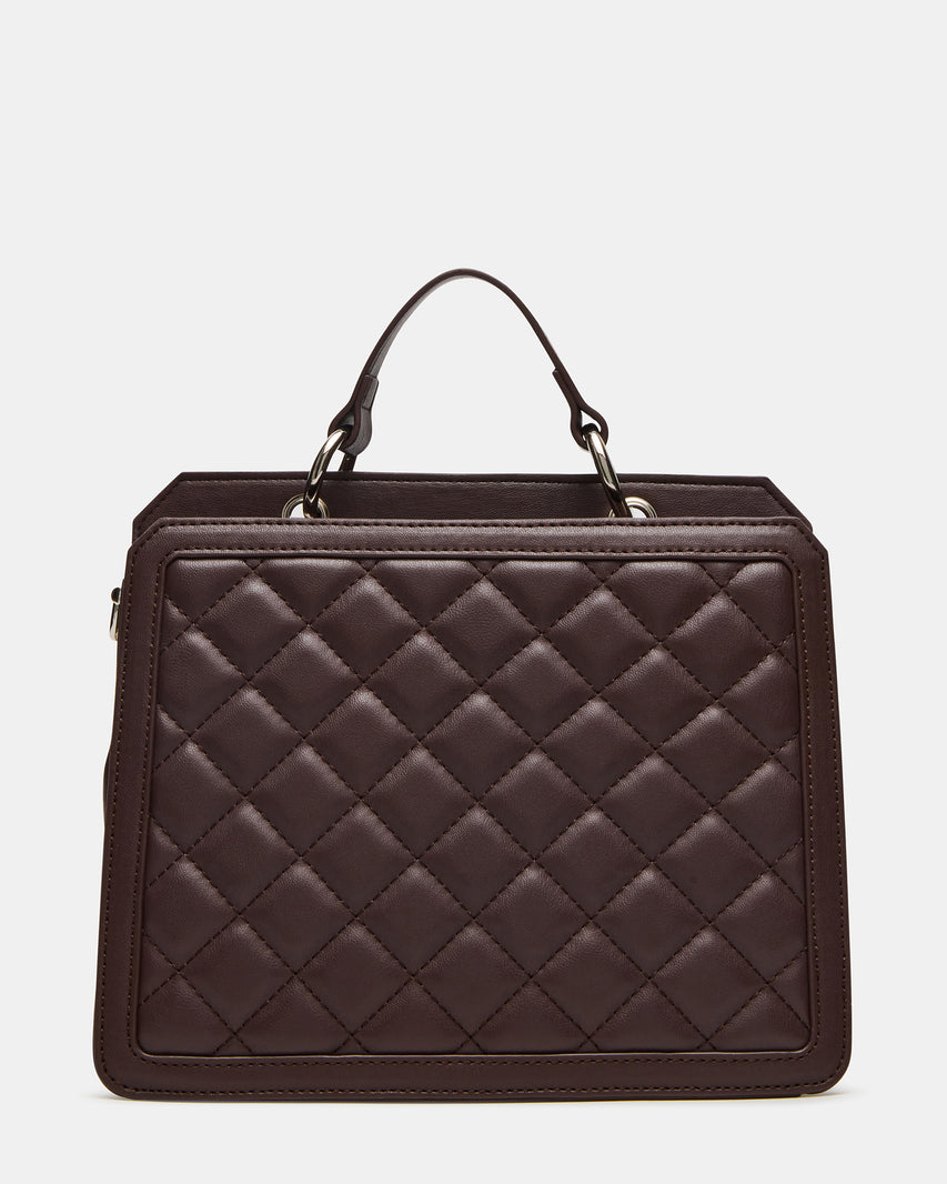 EVELYN BAG CHOCOLATE QUILTED
