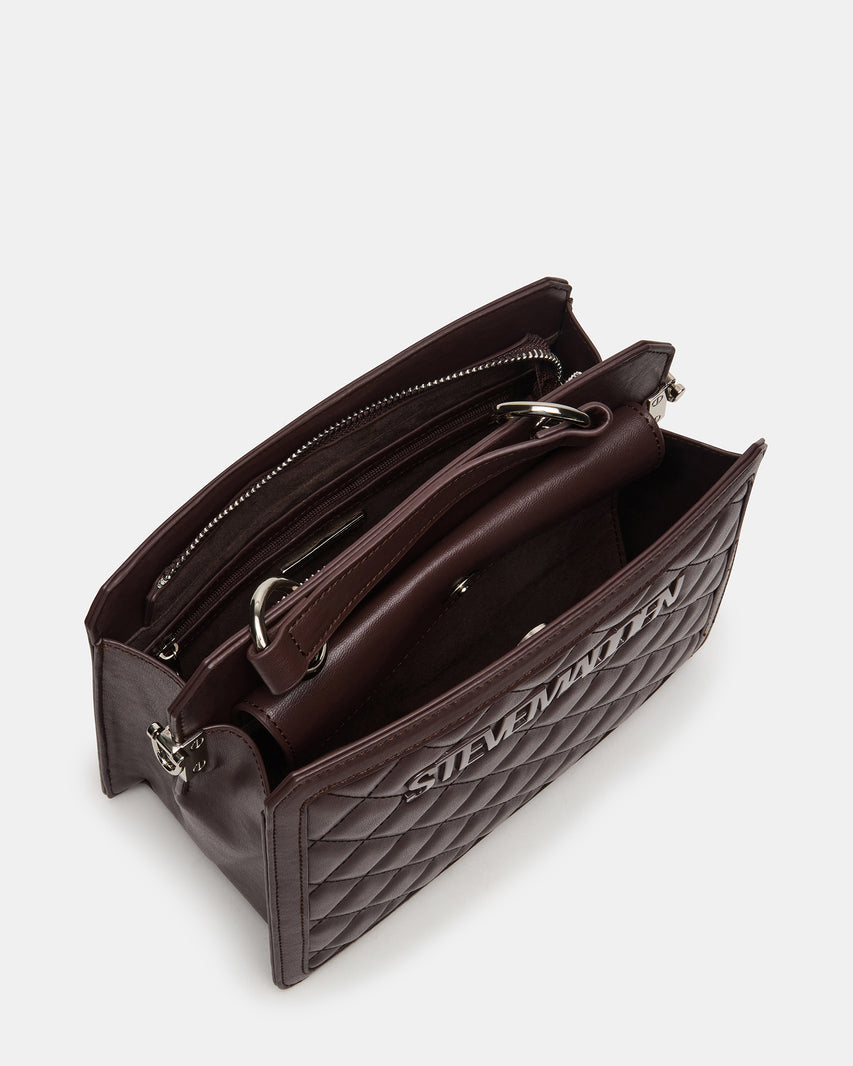 EVELYN BAG CHOCOLATE QUILTED