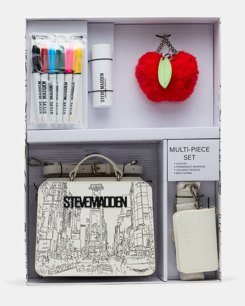 EVELYN PATCH BOX GIFT SET WHITE MULTI
