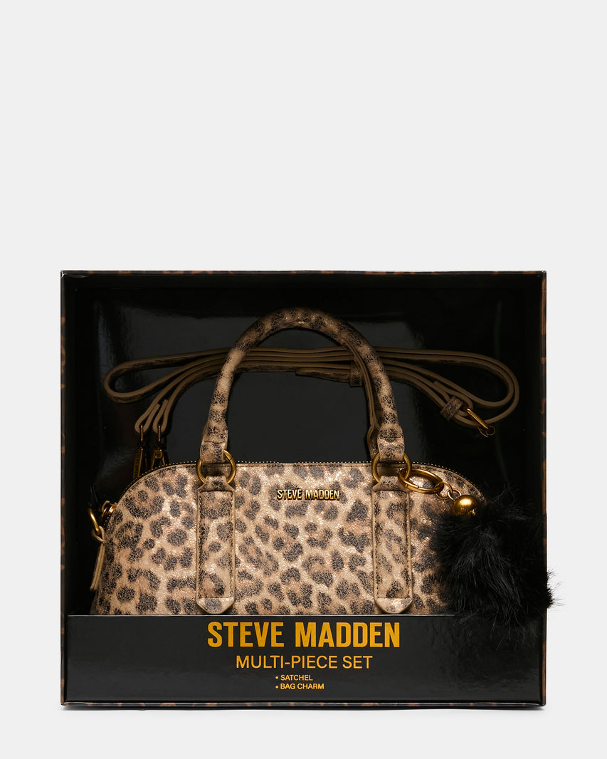 THORNE Leopard Charms Top-Handle Crossbody Handbag Gift Set | Steve Madden