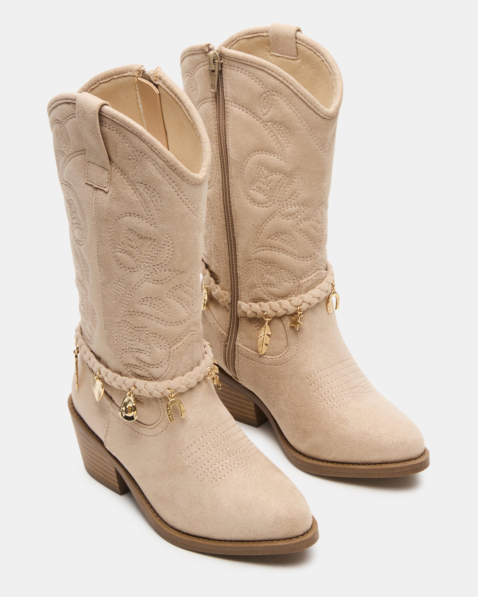 Kids' LEANA Sand Pointed-Toe Western Girls' Boot – Steve Madden