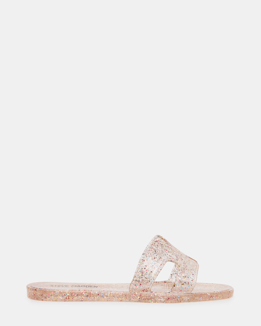 Kids' POP Clear Jelly Slide Girls' Sandal | Steve Madden