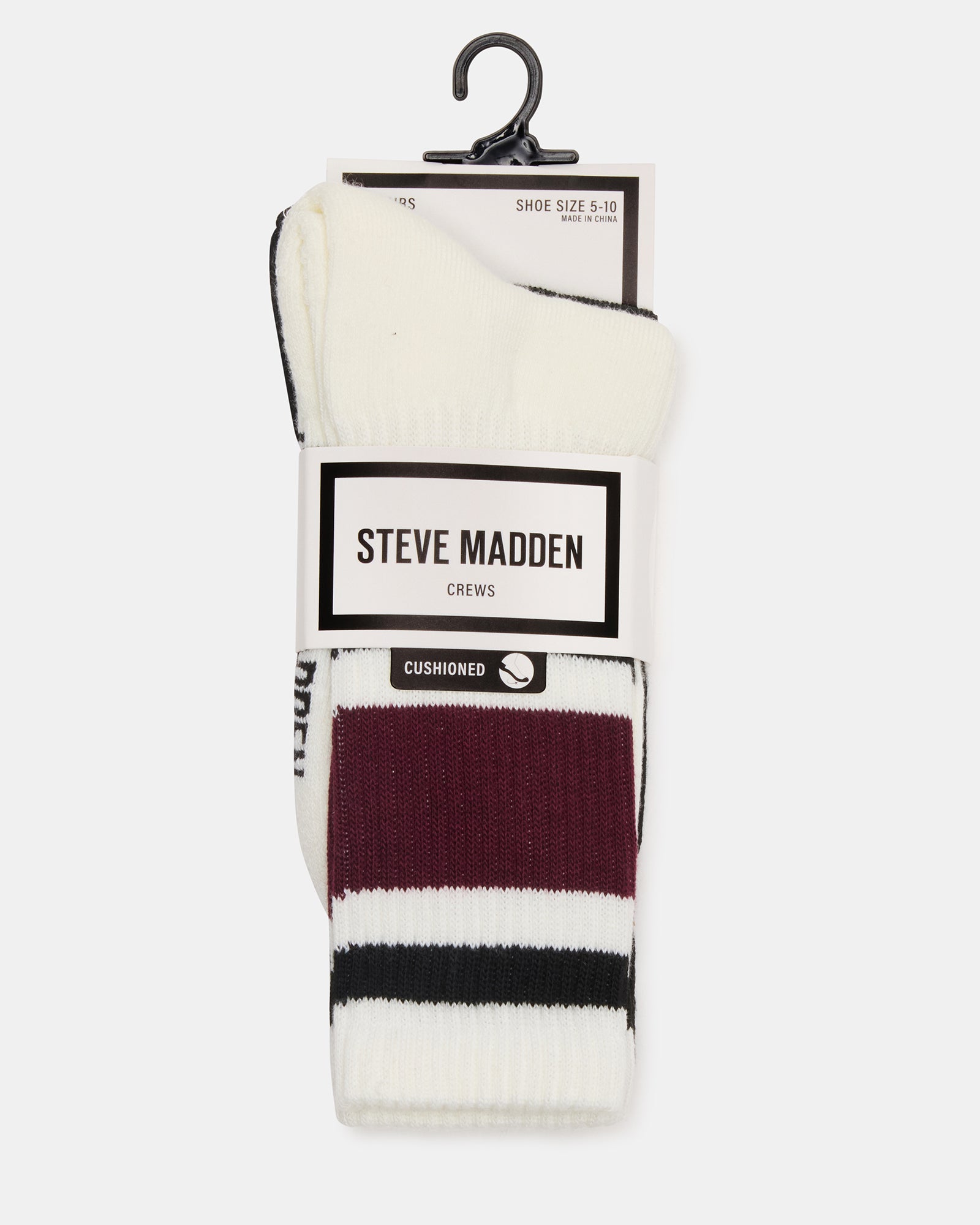 IVY 2 PACK STRIPE ATHLEISURE SOCKS CHERRY - view 3