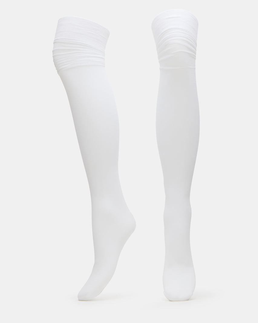 PREPPY TIGHTS WHITE