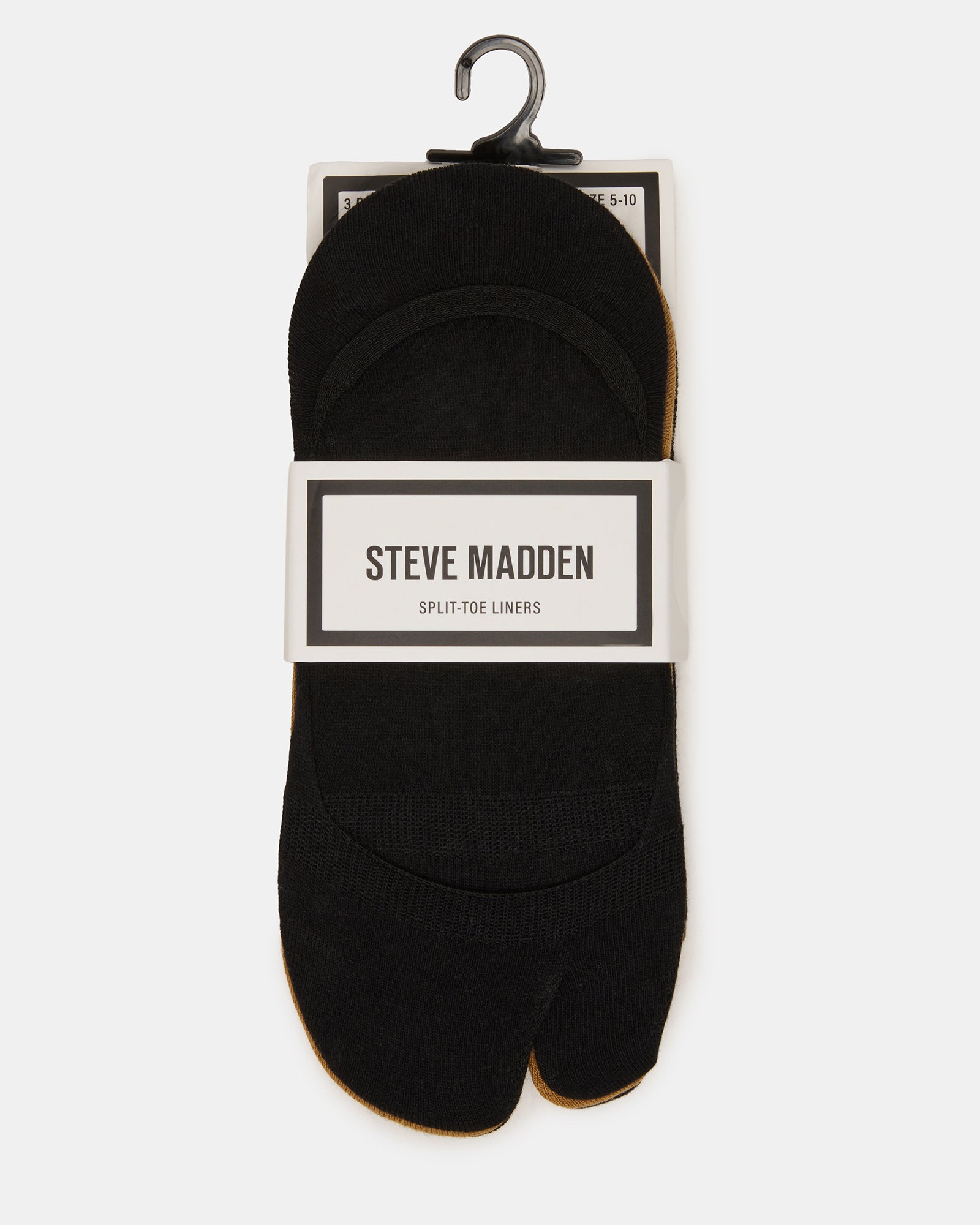 SPLIT TOE LINER SOCKS BLACK/NUDE - view 5