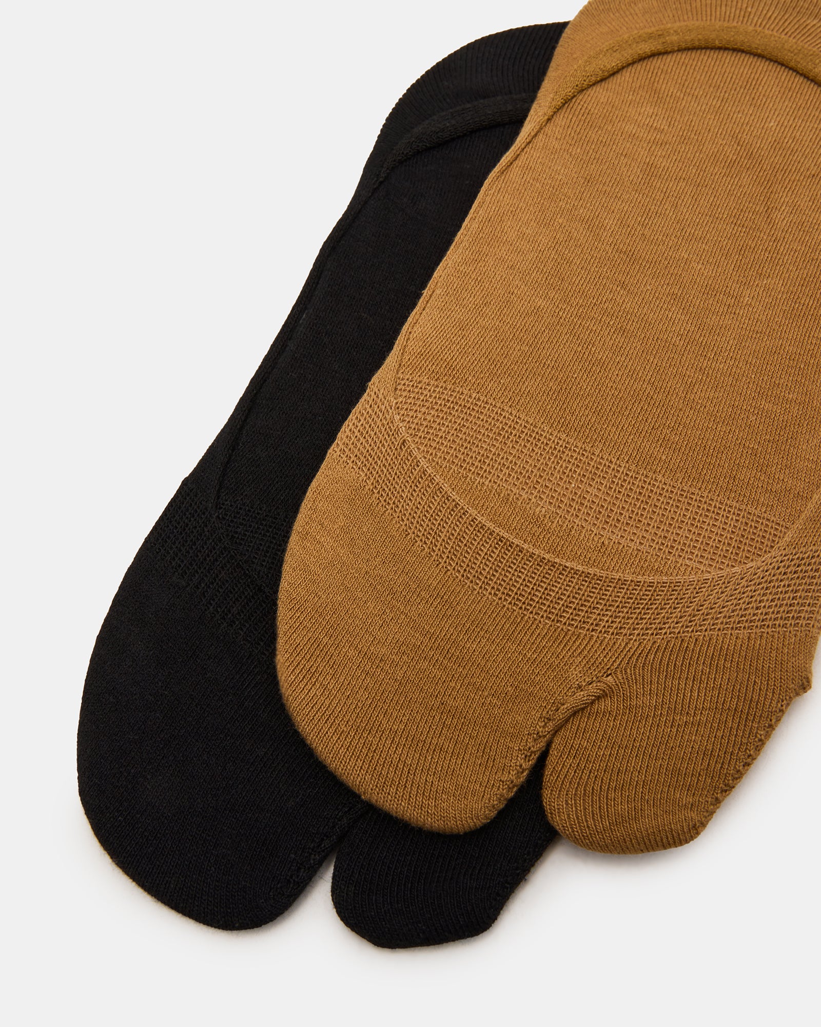 SPLIT TOE LINER SOCKS BLACK/NUDE - view 4