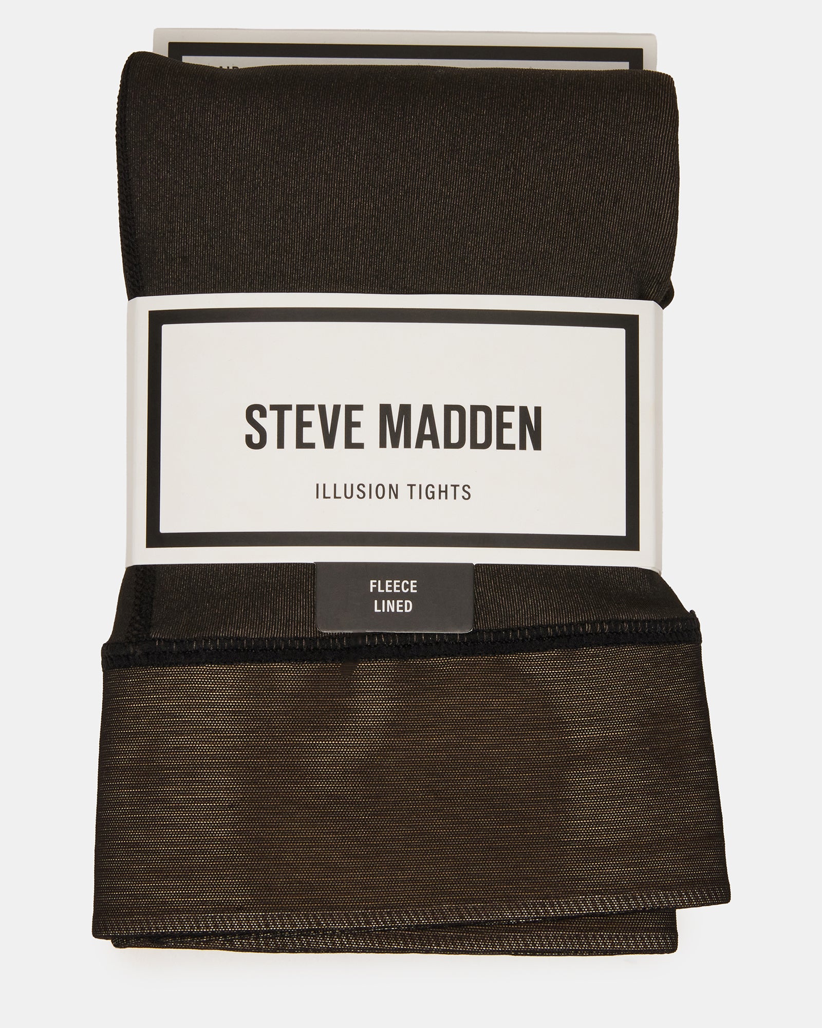 1 PACK FLEECE LINED ILLUSION TIGHTS BLACK - view 2