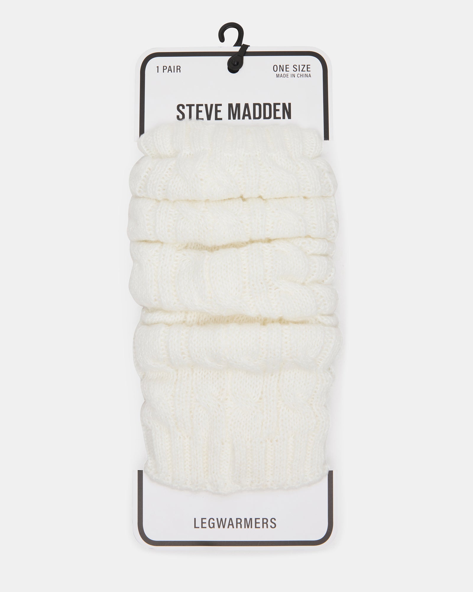 1 PACK CHUNKY CABLE LEG WARMERS IVORY - view 2