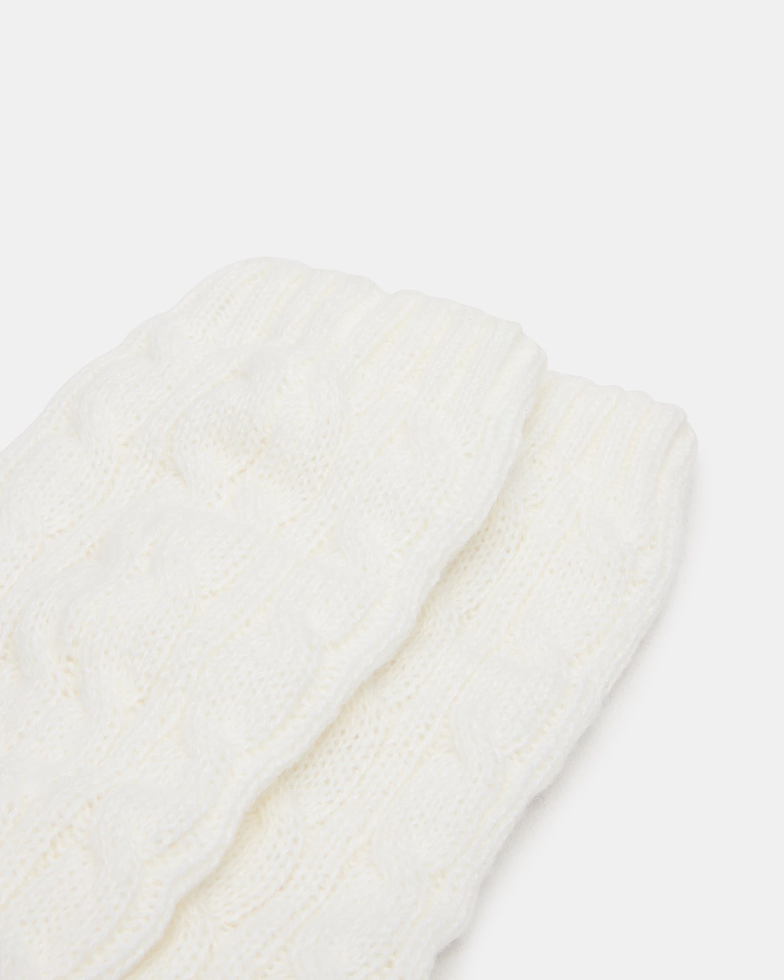 1 PACK CHUNKY CABLE LEG WARMERS IVORY - view 3