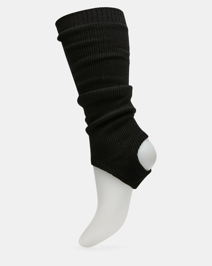 1 PACK STIRRUP LEG WARMERS BLACK