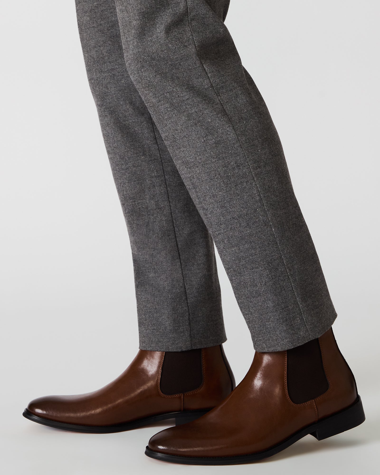 Steve Madden Men's Aldair Ankle Boots - Brown - Size 7.5 - Leather Steve Madden Men's Aldair Ankle Boots - Brown - Size 7.5 - Leather
