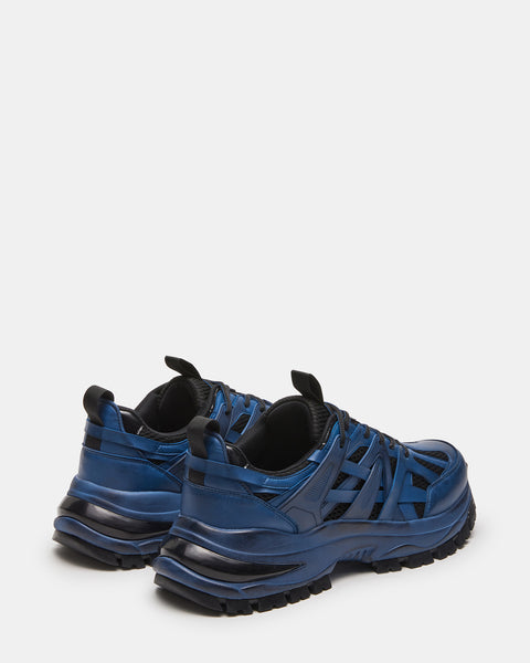 BAIN Blue Multi Low-Top Lace-Up Sneaker | Men's Sneakers – Steve Madden
