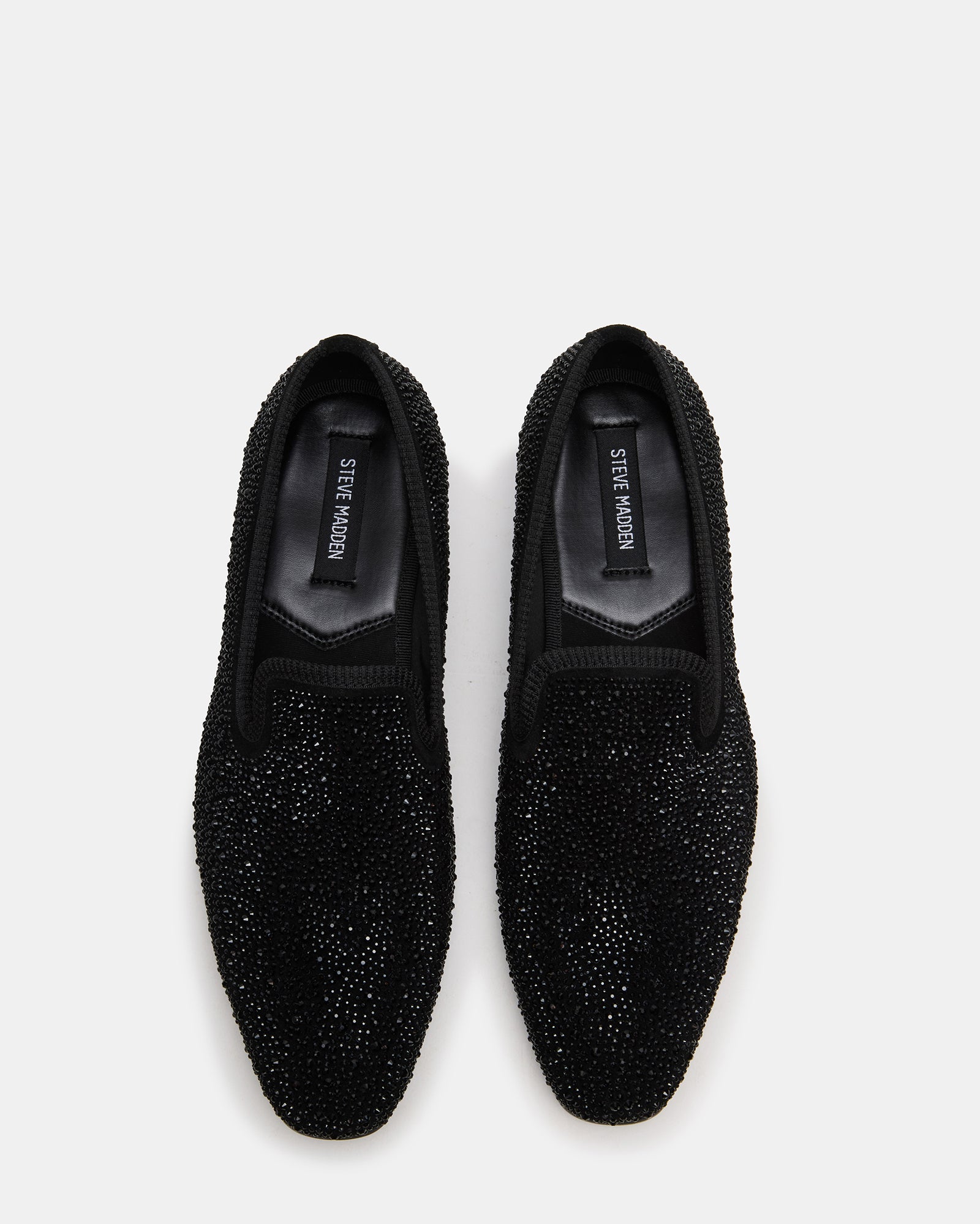 Steve Madden Men's Bannoch Slip-On Loafers - Rhinestones - Size 11.5 - Rubber Steve Madden Men's Bannoch Slip-On Loafers - Rhinestones - Size 11.5 - Rubber