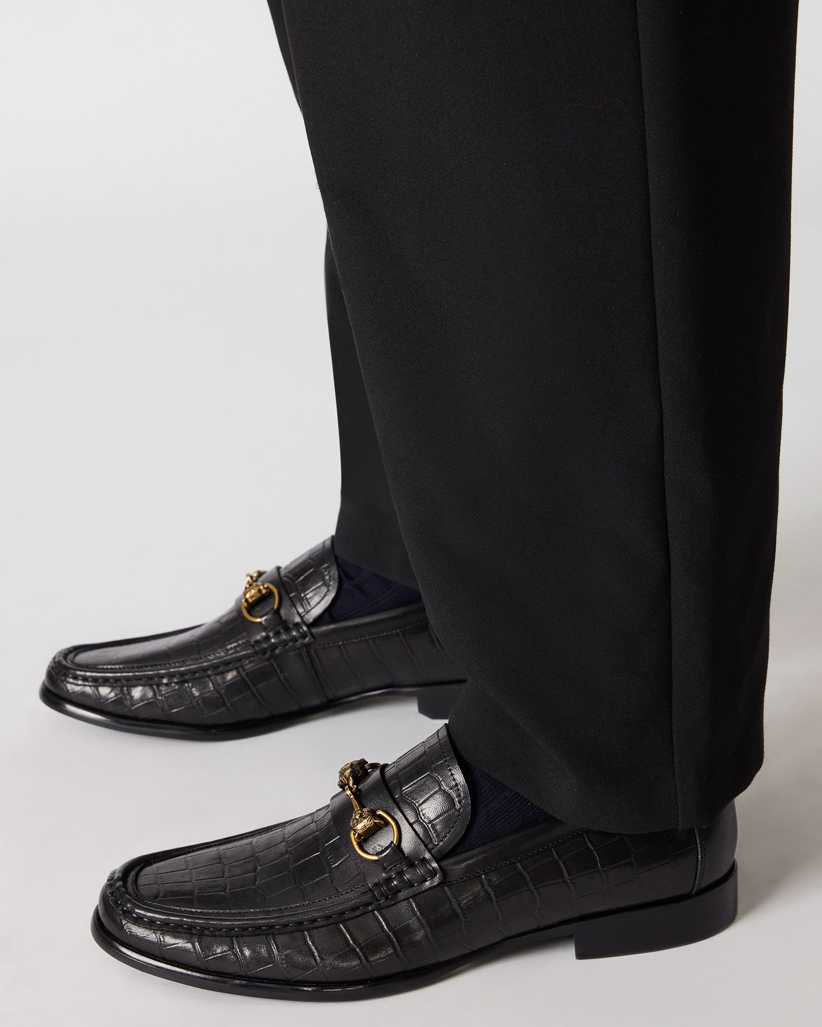 BROOKLYN BLACK CROCODILE - view 2