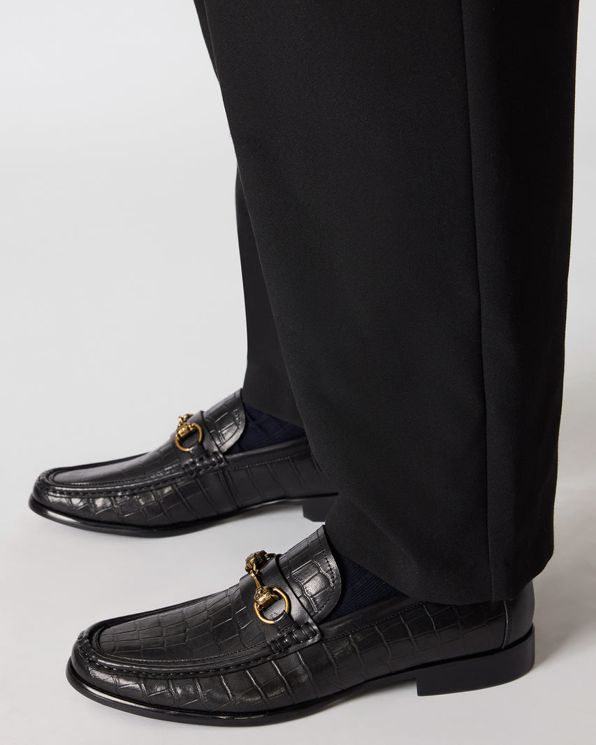 BROOKLYN BLACK CROCODILE - view 2