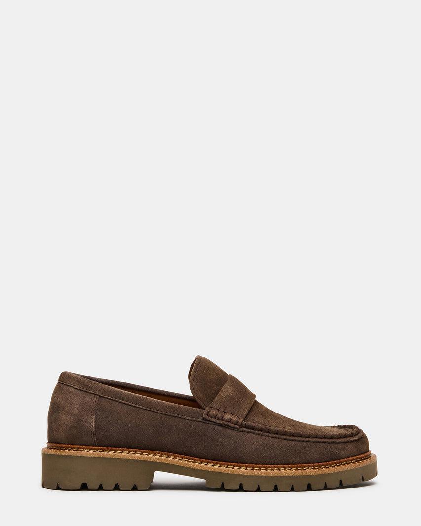 BRODIE Taupe Slip-On Lug Men's Loafer | Steve Madden