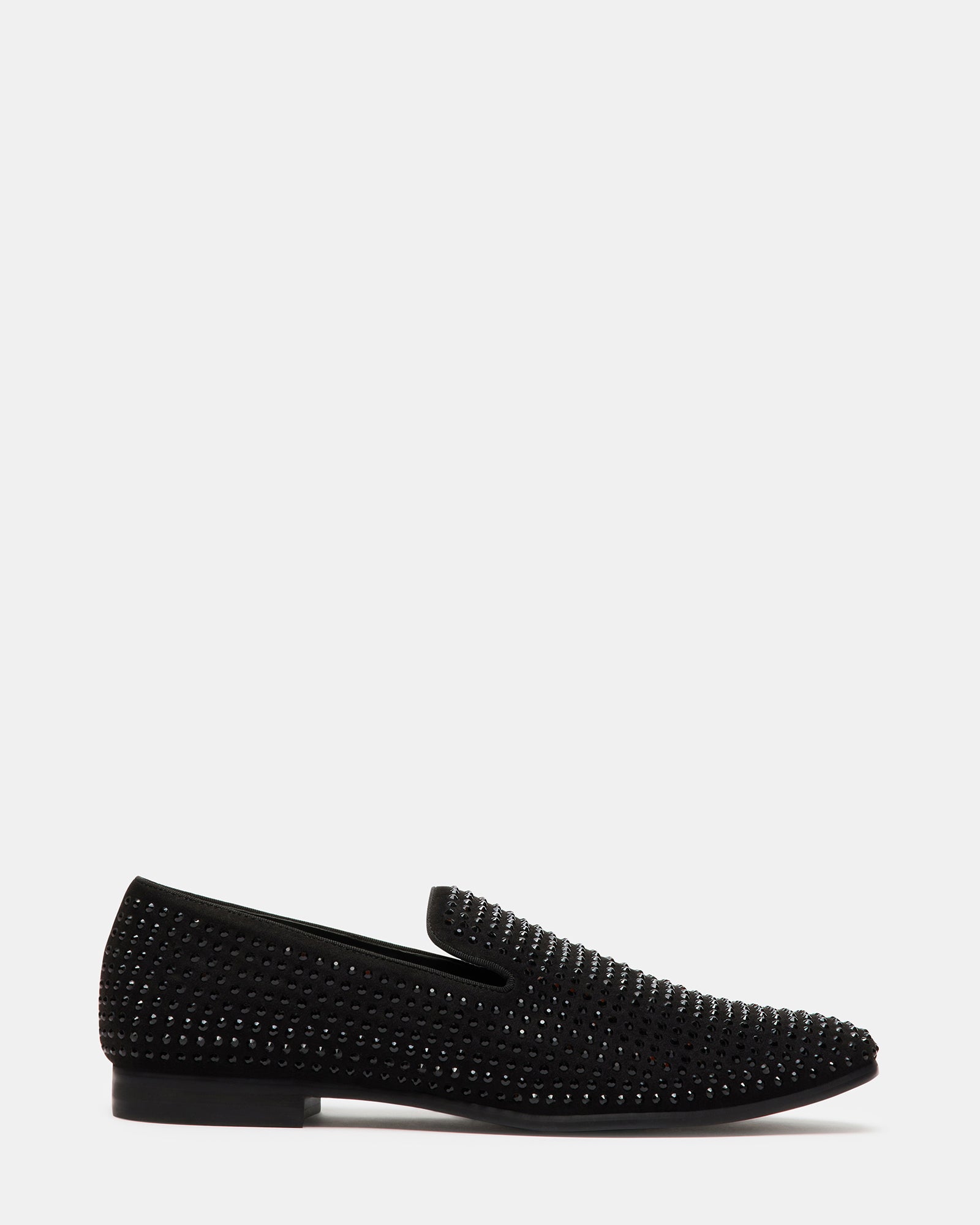 Penny Loafers Men Steve Madden Men's Shovon Loafer, Black Leather
