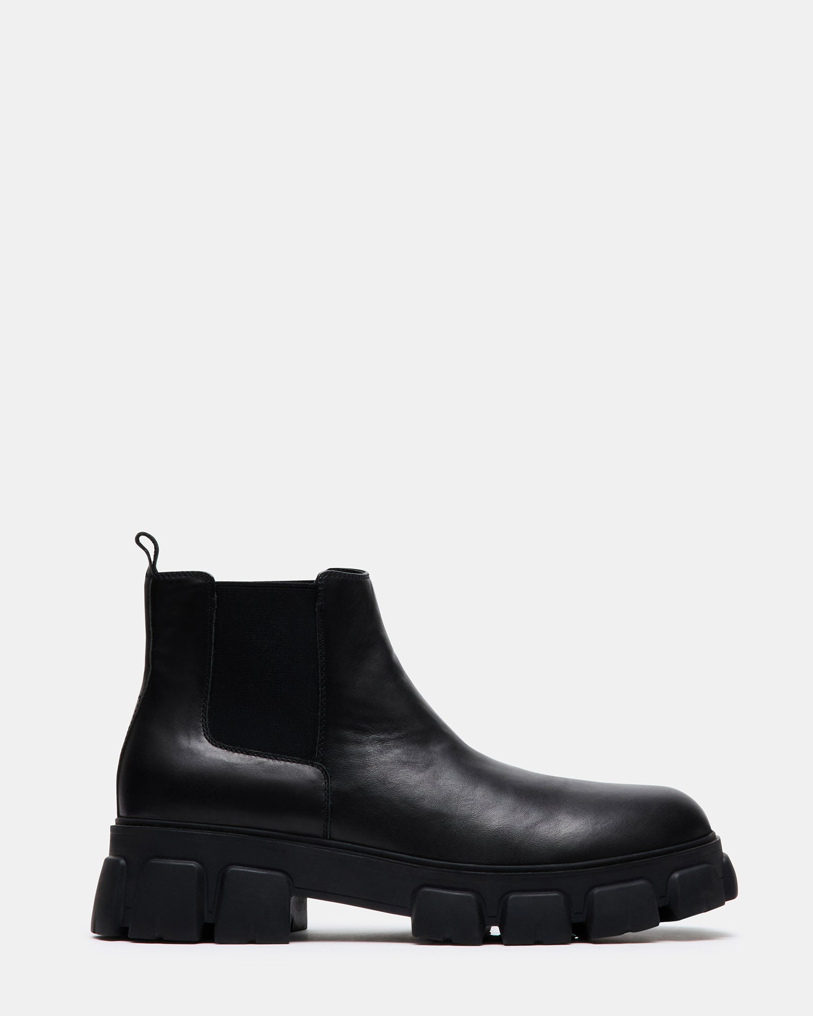 COPA Black Leather Lug Sole Chelsea Ankle Boot | Men's Boots – Steve Madden