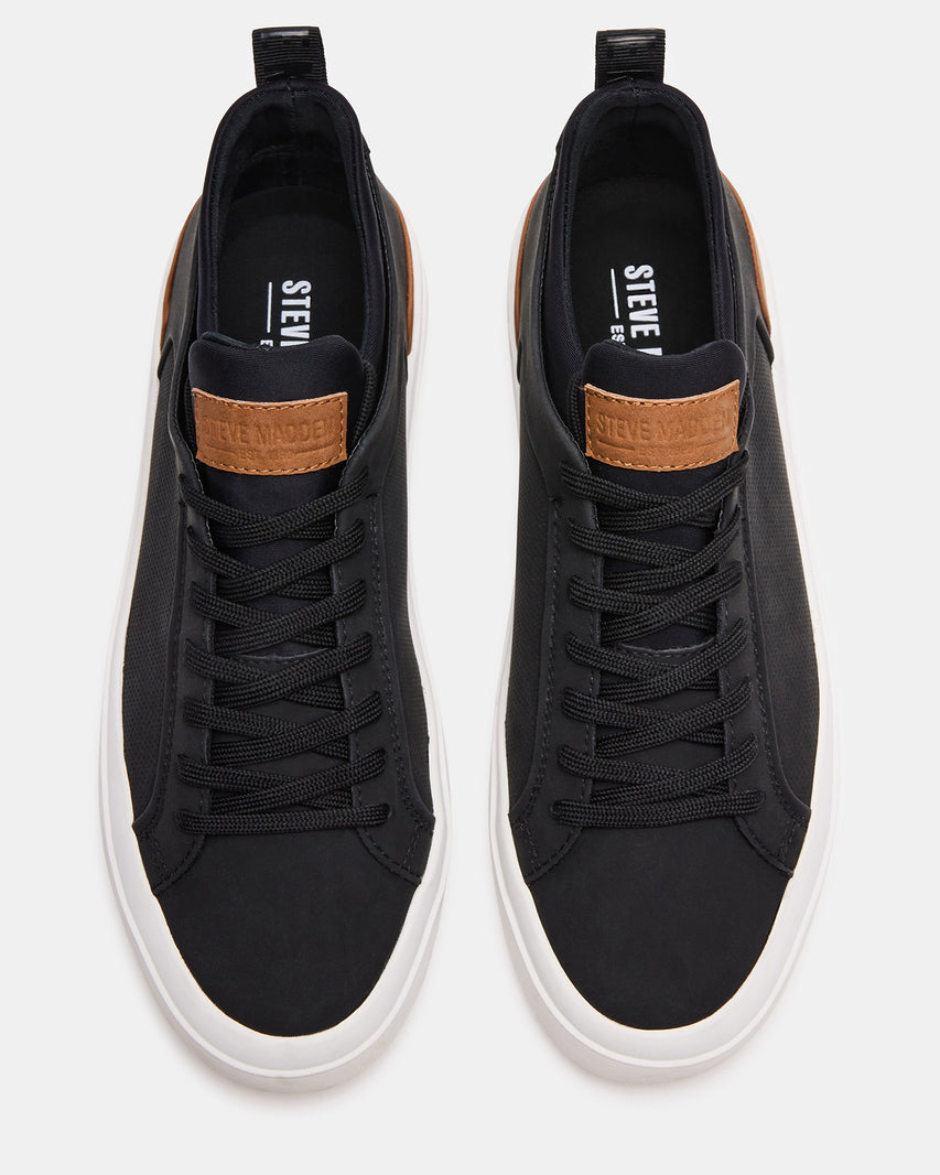 DACK Black Men's Lace-Up Sneakers – Steve Madden