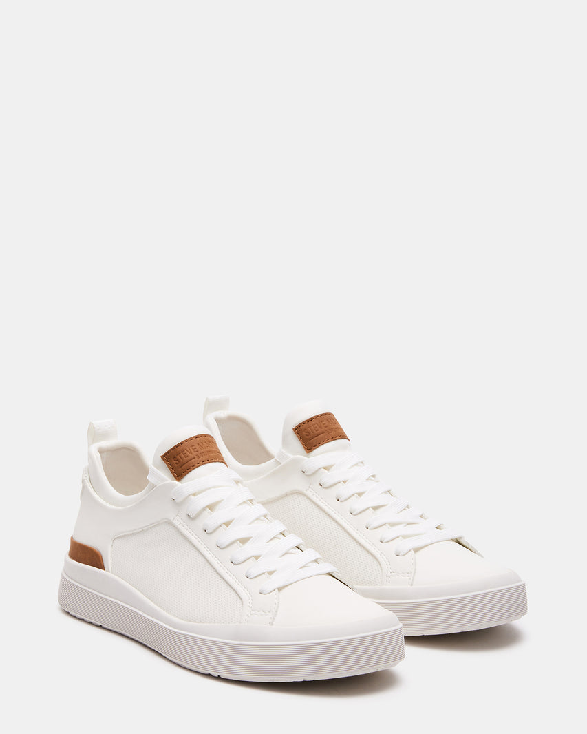 Dack File DACK White Men's Lace-Up Sneakers – Steve Madden