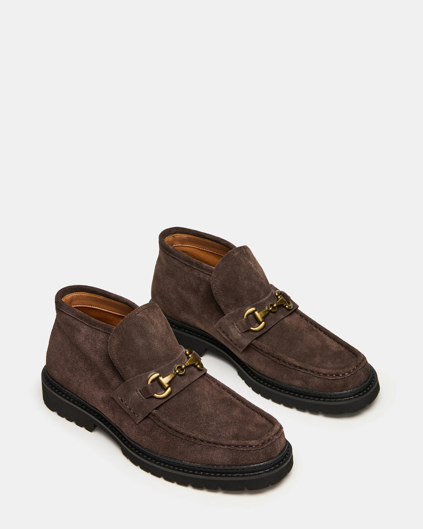 DEPUTY CHOCOLATE BROWN SUEDE