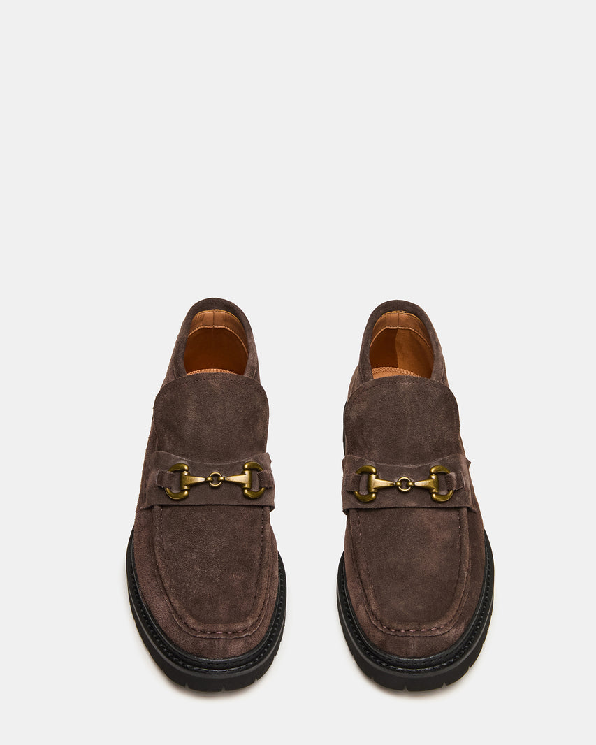 DEPUTY CHOCOLATE BROWN SUEDE