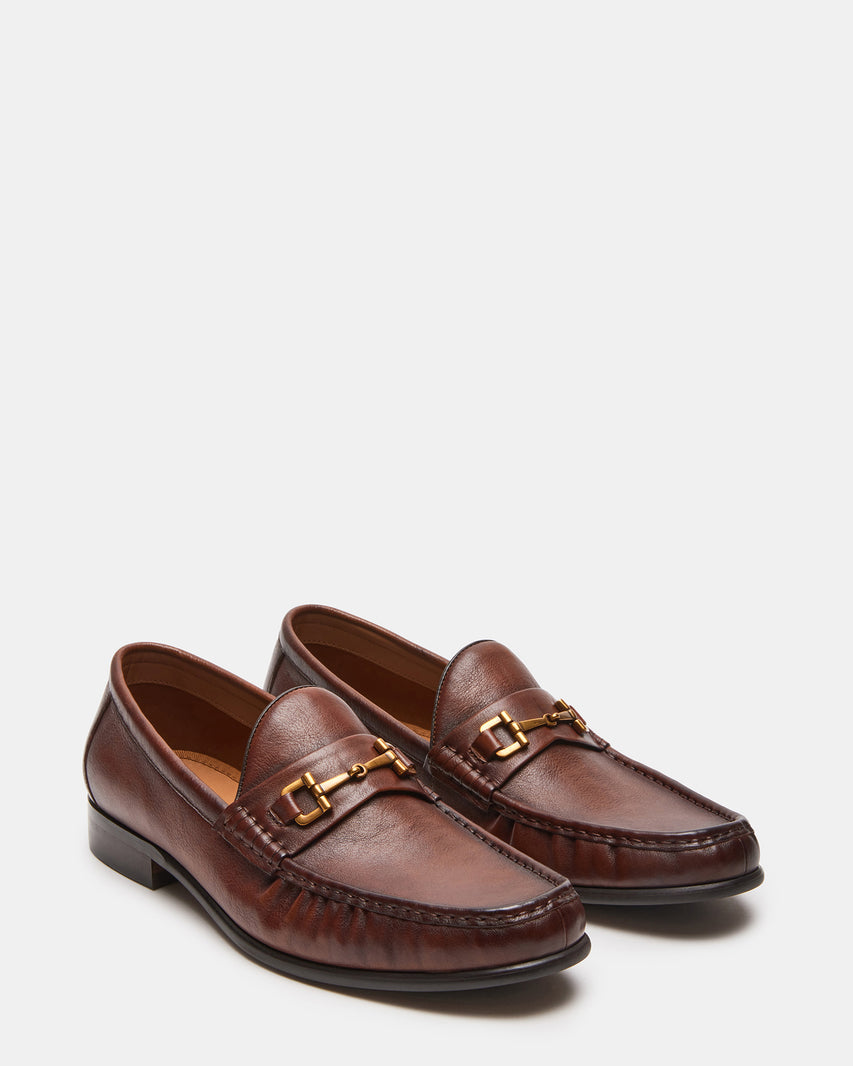 FREDERICK Tan Leather Dress Loafer | Men's Loafers – Steve Madden
