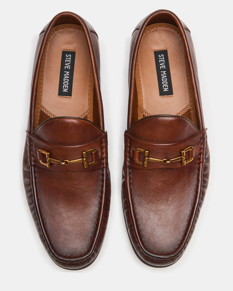 FREDERICK Tan Leather Dress Loafer | Men's Loafers – Steve Madden