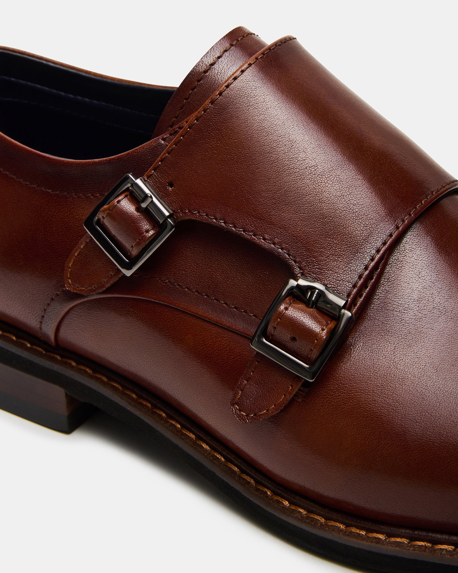 brown buckle dress shoes Mens Slip On Buckle Loafer Dress Shoes Medium Width in Black or Tan