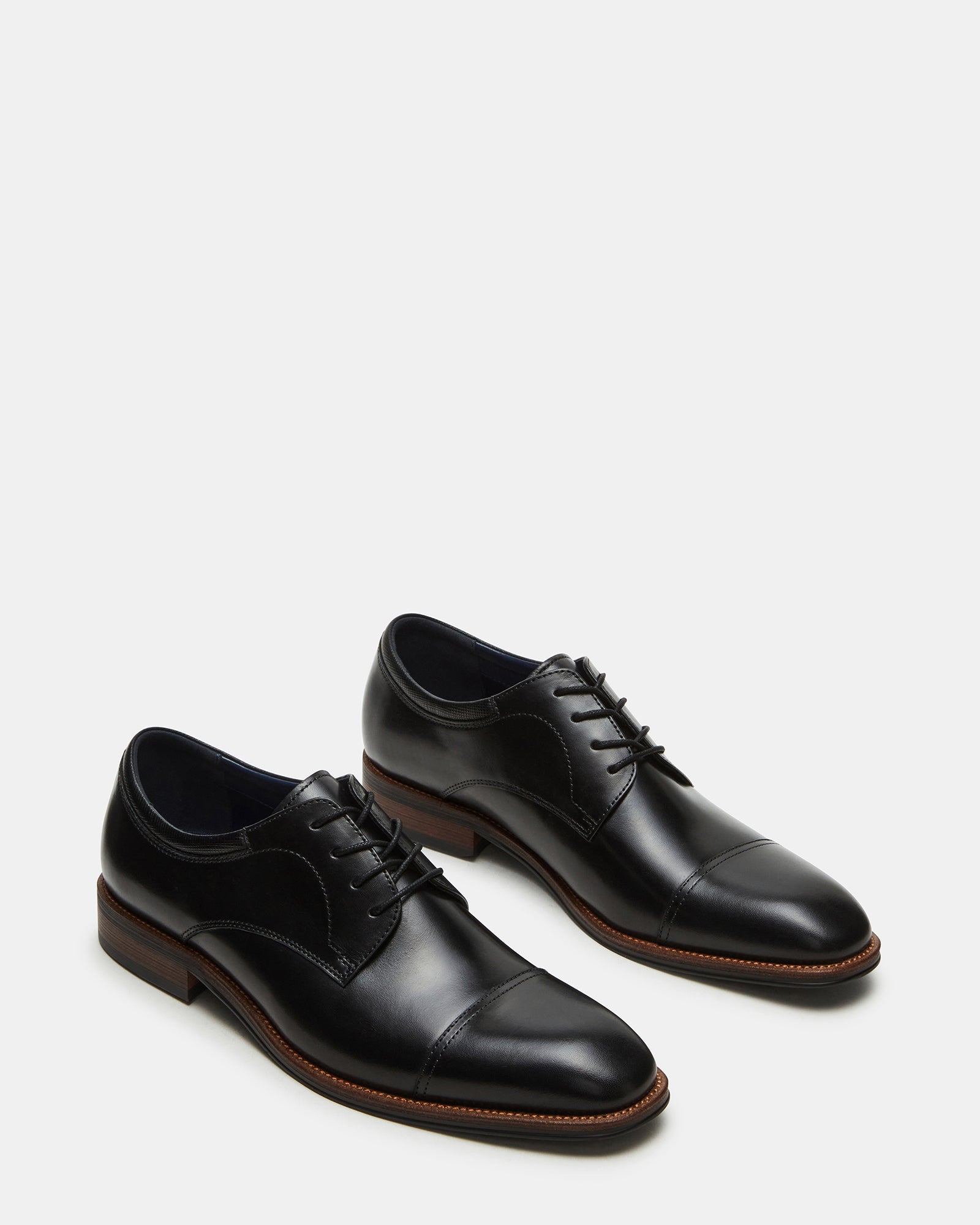 Steve Madden Men's Hasan Oxford Dress Shoes, Black, 12M, Leather Steve Madden Men's Hasan Oxford Dress Shoes, Black, 12M, Leather