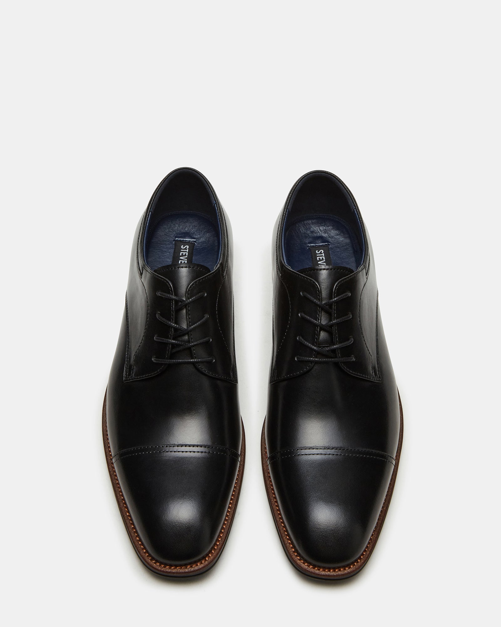 Steve Madden Men's Hasan Oxford Dress Shoes, Black, 12M, Leather Steve Madden Men's Hasan Oxford Dress Shoes, Black, 12M, Leather